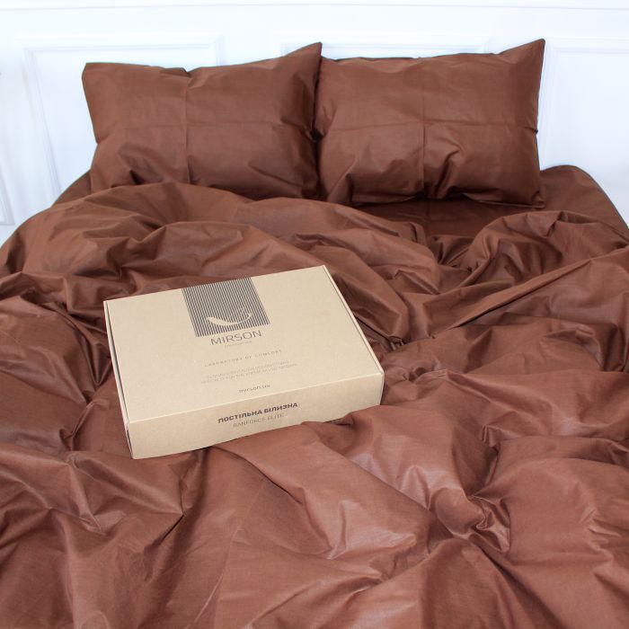 Постельное белье MirSon Ranforce Elite 19-1217 Chocolate perla 160х220 (2200004697383) изображение 3