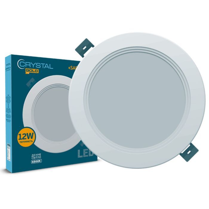 Светильник CRYSTAL GOLD SAPFIR M- 12W 6500K (DNL-027)