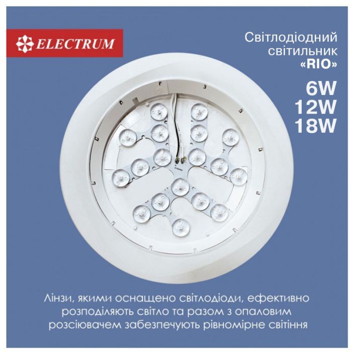 Світильник Electrum RIO- 6 4000 (B-LD-1963) зображення 2