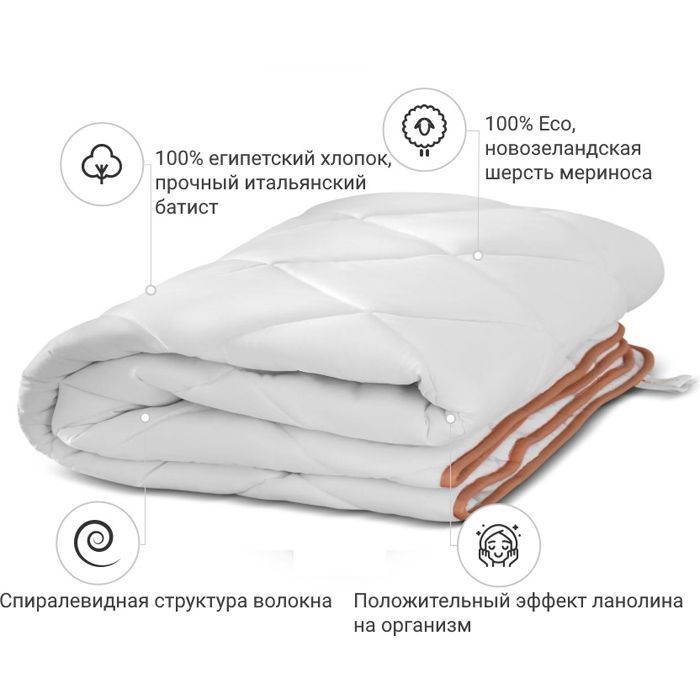 Ковдра MirSon вовняна 055 зима 110x140 см (2200000004611) зображення 2
