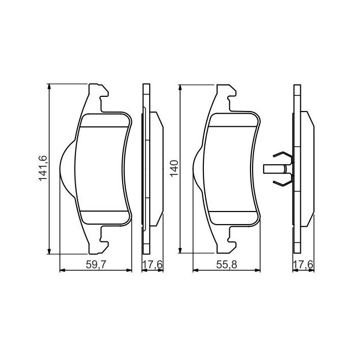 Тормозные колодки Bosch 0 986 424 665 изображение 2
