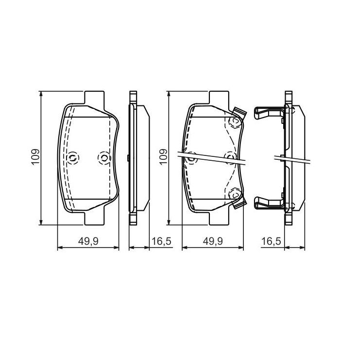 Гальмівні колодки Bosch 0 986 494 403