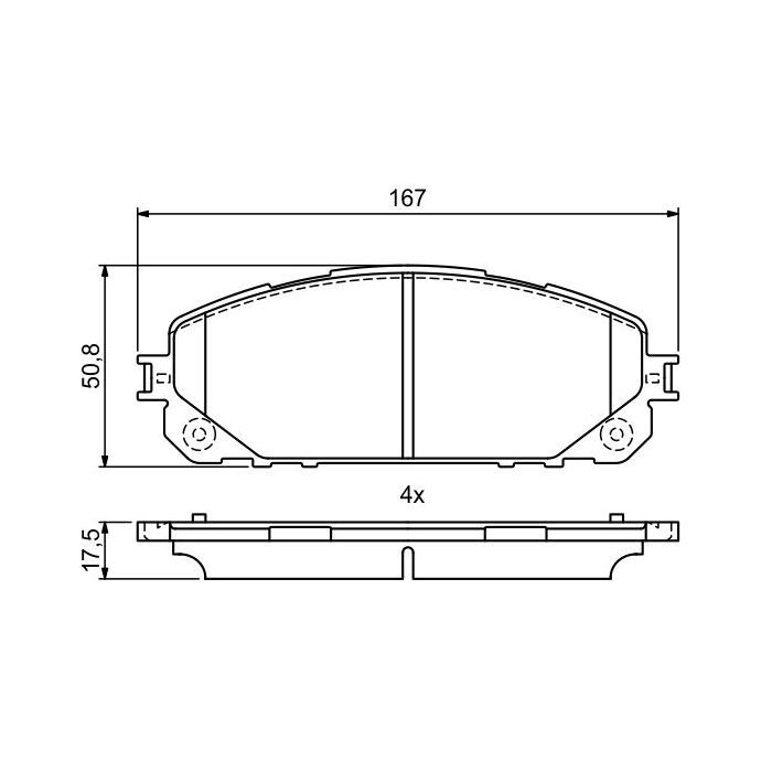 Гальмівні колодки Bosch 0986495404