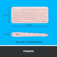 Клавиатура Logitech K380 Multi-Device Bluetooth UA Rose (920-009867) изображение 8