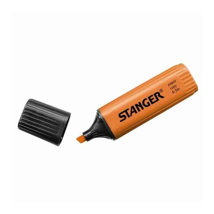 Маркер Stanger текстовый, 1-5 мм оранжевый 10 шт (MARKER-TXT-STFLATO10)