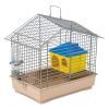 Клітка для гризунів Природа "Джунгарик" 30x20x24 см з будиночком хром/бежева (4823082415205)