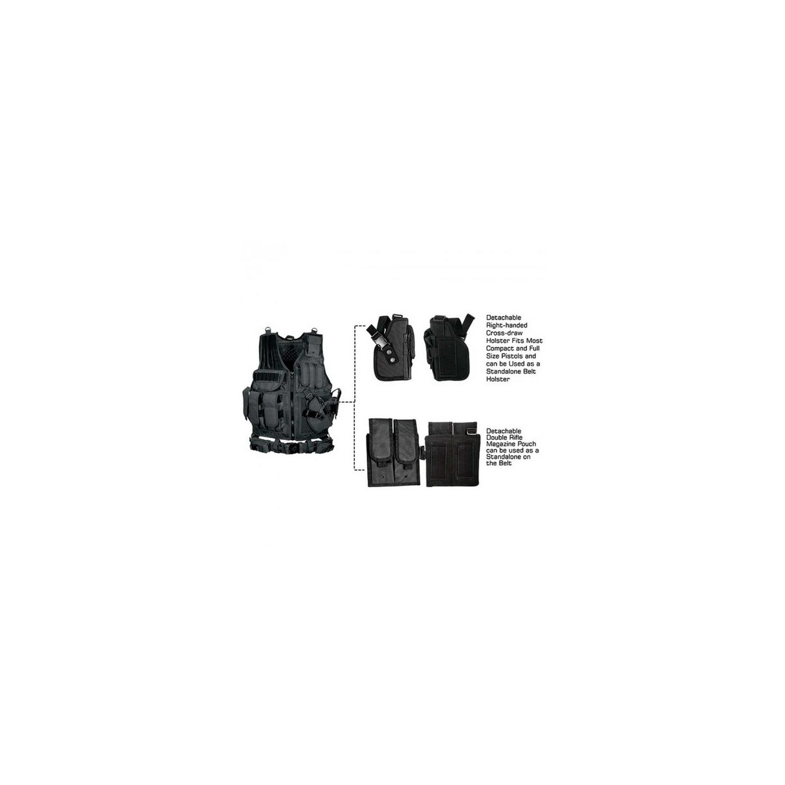 Жилет разгрузочный Leapers Black (PVC-V547BT) изображение 4