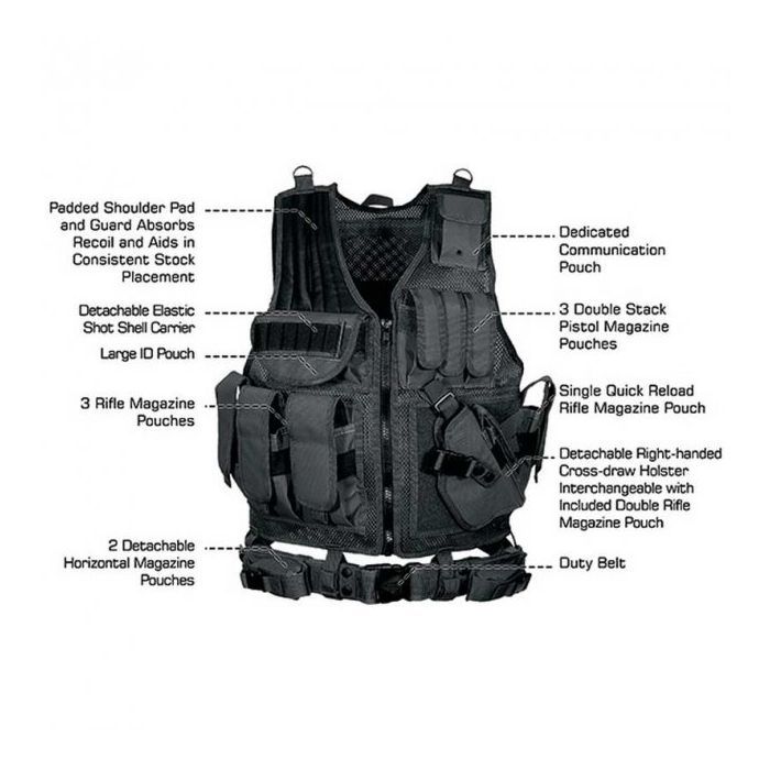 Жилет разгрузочный Leapers Black (PVC-V547BT) изображение 5