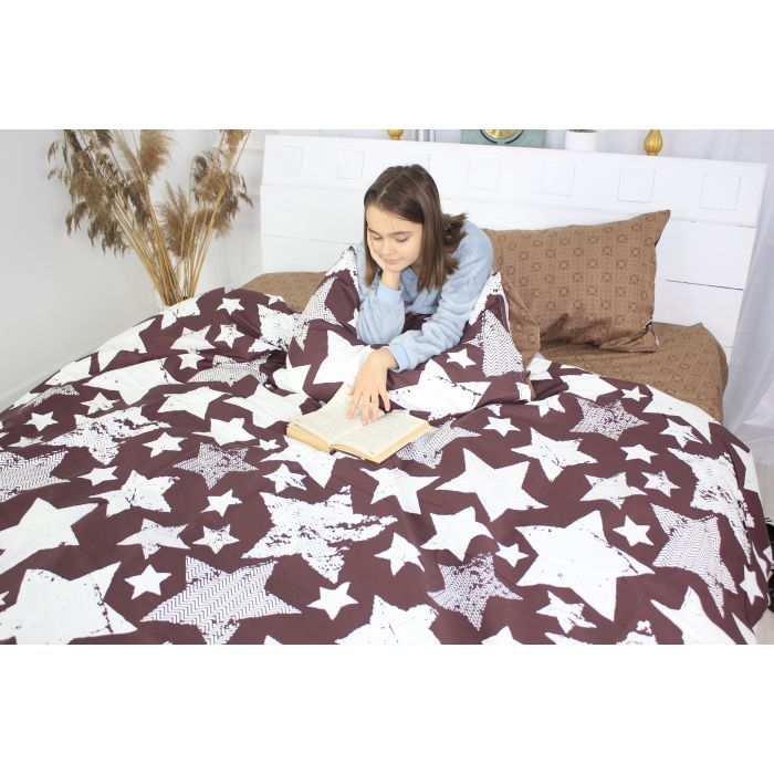 Простынь MirSon Сатин Premium 22-1255 Arasari 180х220 см (2200002954402) изображение 4