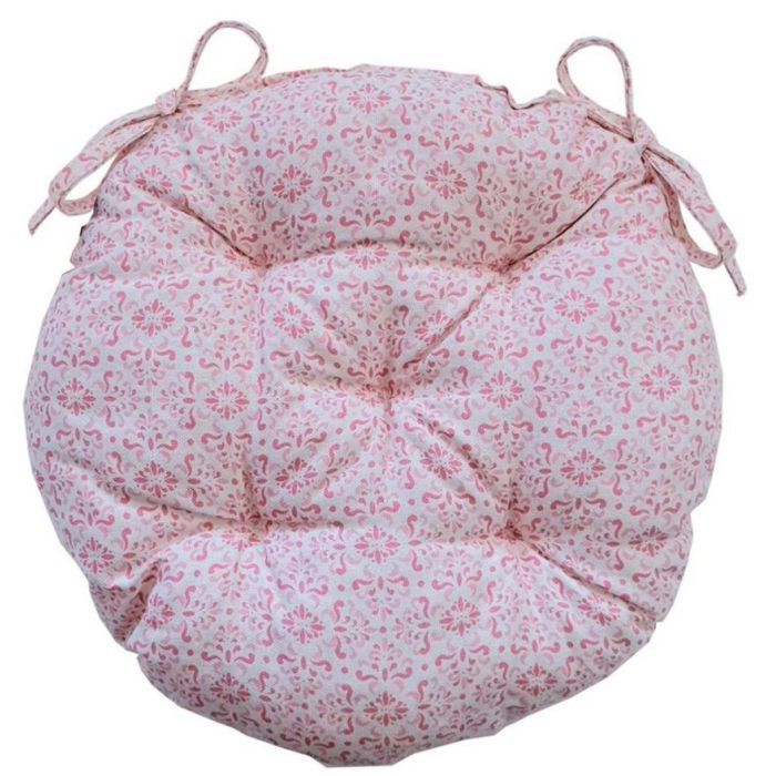 Подушка на стул Прованс круглая Bella Розовый витраж D-40 (4823093417038)