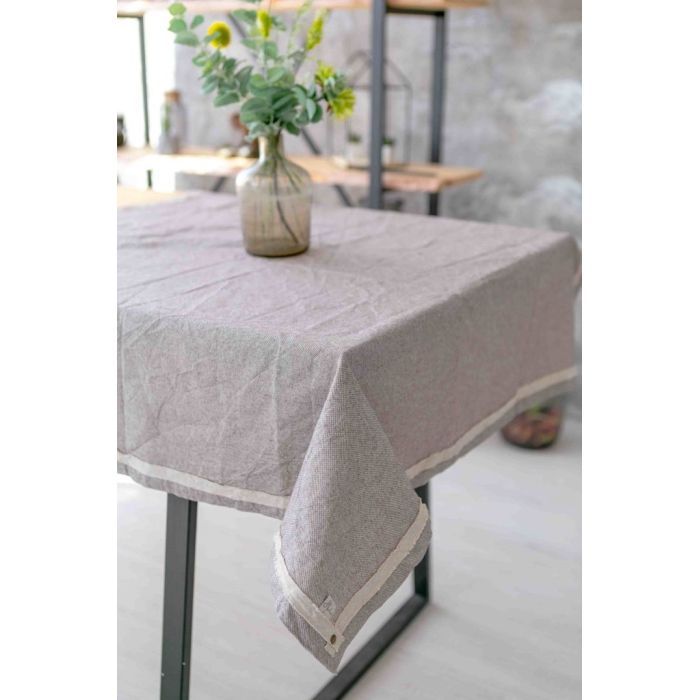 Скатерть Прованс HYGGE Marron 109х109 (4823093415881) изображение 2