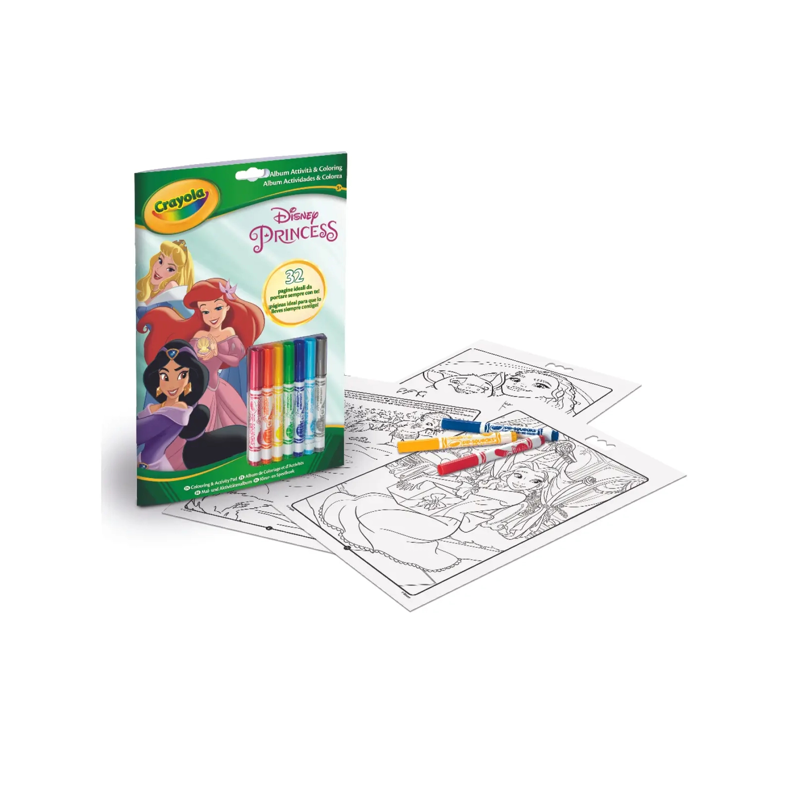 Набір для творчості Crayola Розмальовка Disney Princess, 32 сторінки (5807)