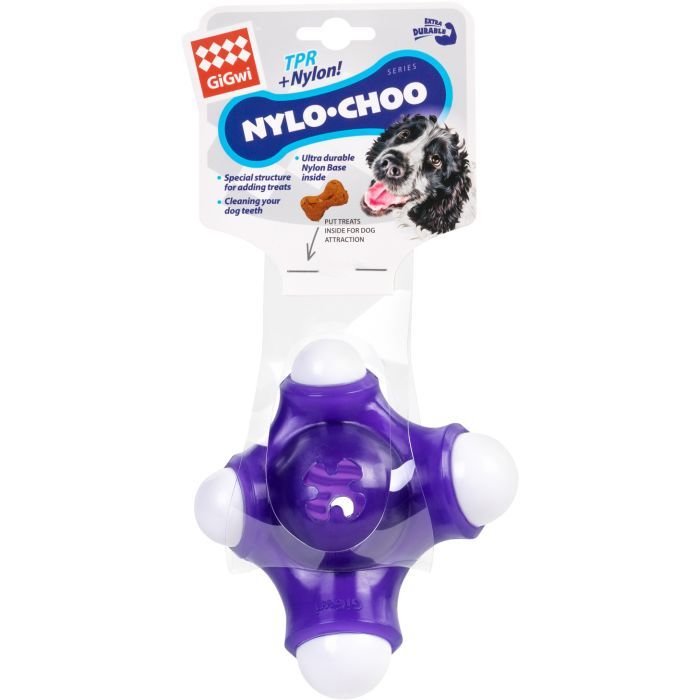 Игрушка для собак GiGwi Nylo-choo Кость квадробон 15 см (2306) изображение 2
