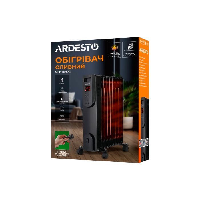 Обогреватель Ardesto OFH-E09X2 изображение 12