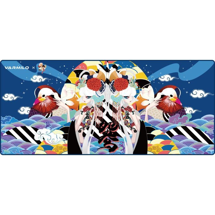 Коврик для мышки Varmilo Lovebirds Blue Desk Mat XL (ZDB032-01)