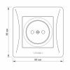 Розетка Videx BINERA 1ая (VF-BNSK1-W) изображение 6