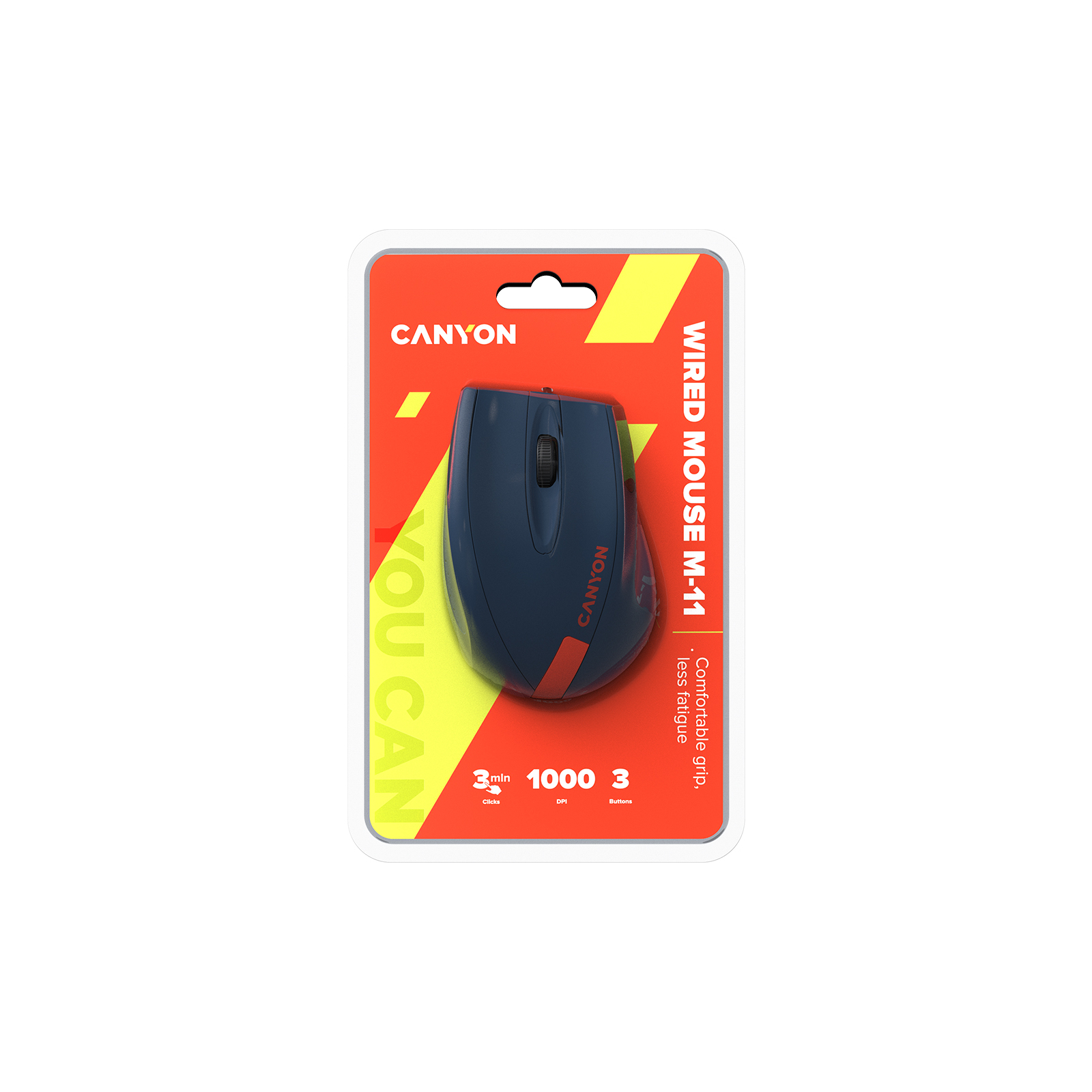 Мишка Canyon M-11 USB Blue/Red (CNE-CMS11BR) зображення 5