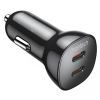 Зарядное устройство Choetech car 2хUSB-C 40W PD black (TC0008-BK) изображение 2