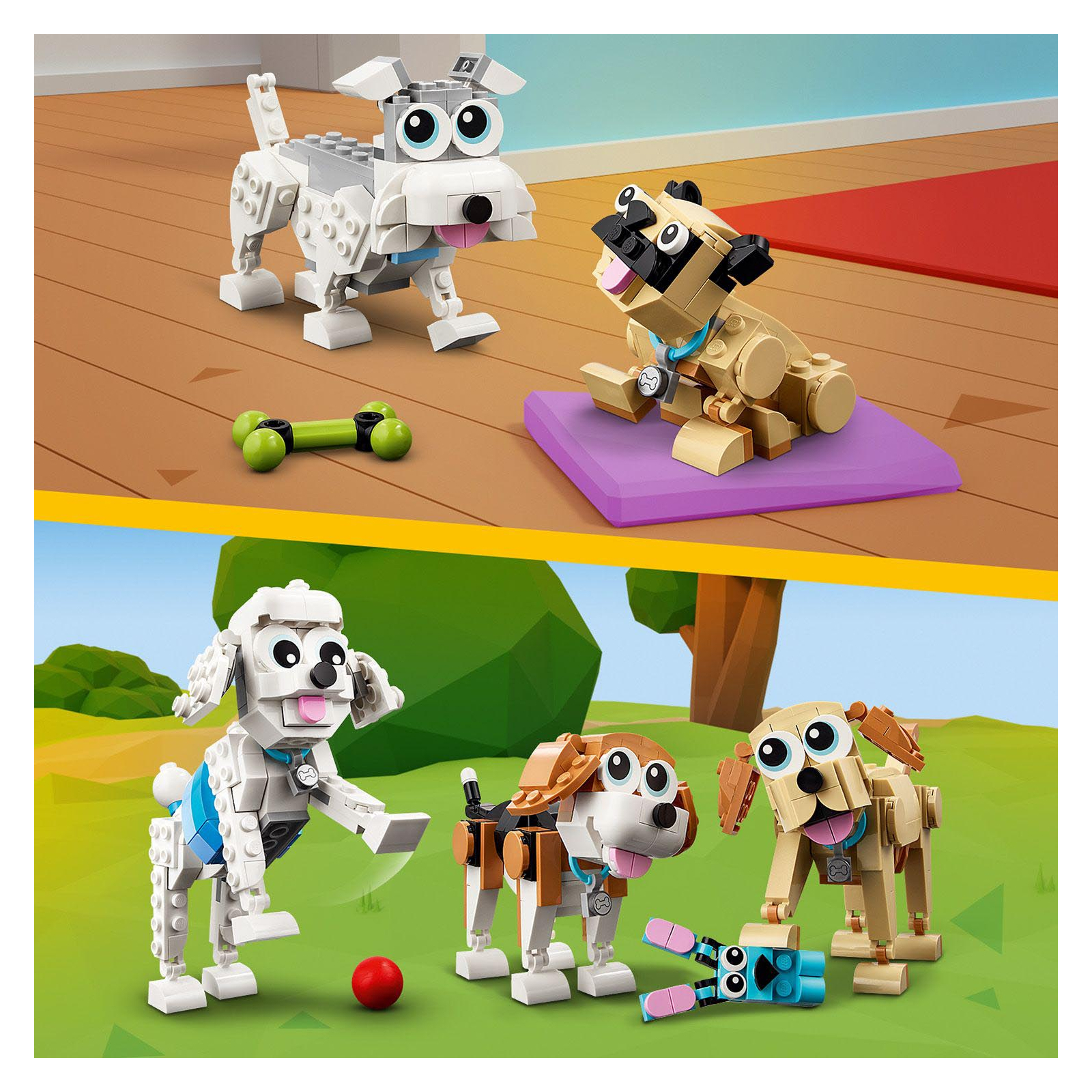 Конструктор LEGO Creator Милые собачки 475 деталей (31137) изображение 5