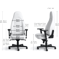 Кресло игровое Noblechairs Icon White Edition (NBL-ICN-PU-WED) изображение 6