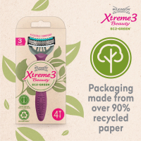 Бритва Wilkinson Sword Xtreme3 Beauty Eco Green 4 шт. (4027800173006) изображение 5
