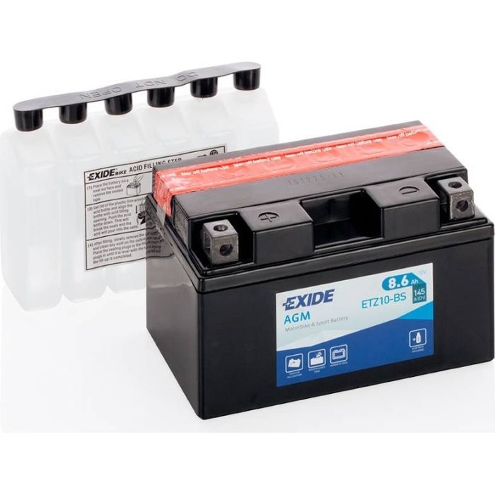 Аккумулятор автомобильный EXIDE AGM 8,6Ah (+/-) (145EN) (ETZ10-BS)