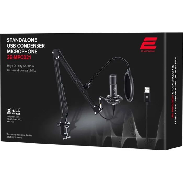 Мікрофон 2E MPC021 Streaming USB Black (2E-MPC021) зображення 5