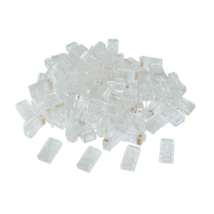 Конектор RJ45 cat.6 UTP 8P8C * 100 (позолоч. конт.) Cablexpert (LC-8P8C-002/100) зображення 2