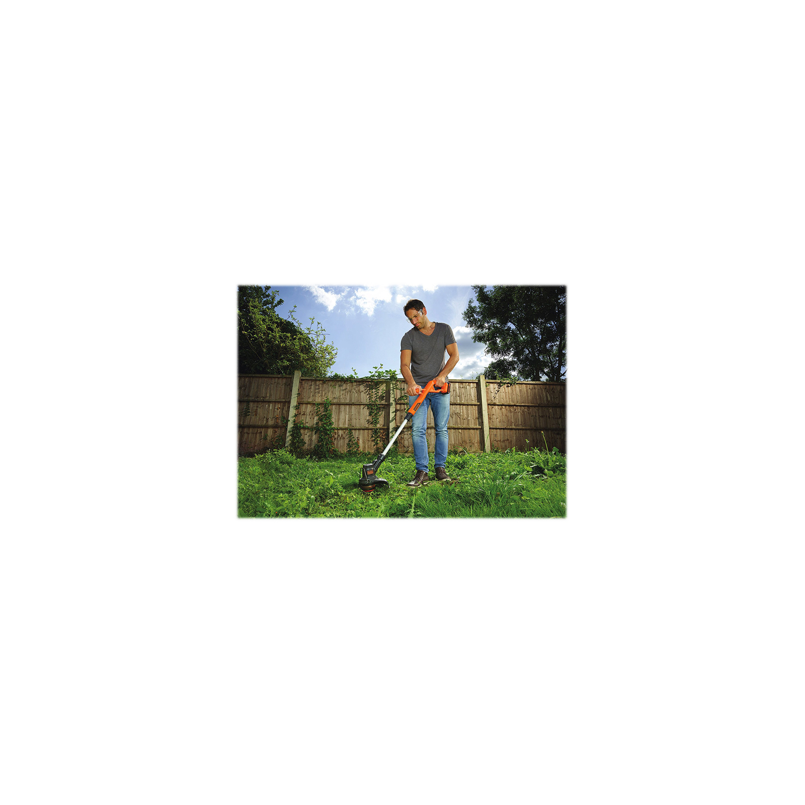 Триммер садовый Black&Decker 18V, 2Ah, 25 см (ST182320) изображение 3