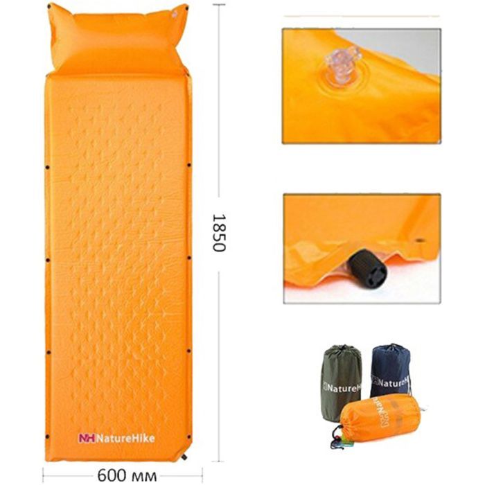 Туристический коврик Naturehike NH15Q002-D 25 мм Yellow (6927595782576) изображение 3