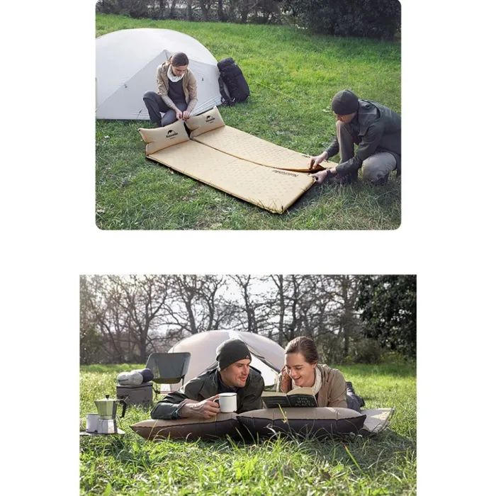 Туристический коврик Naturehike NH15Q002-D 25 мм Yellow (6927595782576) изображение 8