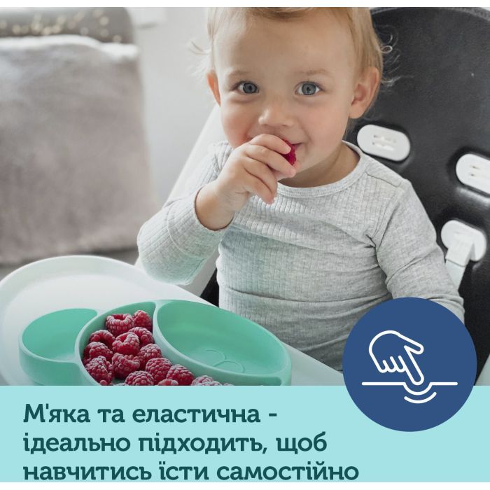 Тарілка дитяча Canpol babies Ведмедик на присосці Бірюзова (51/401_tur) зображення 5