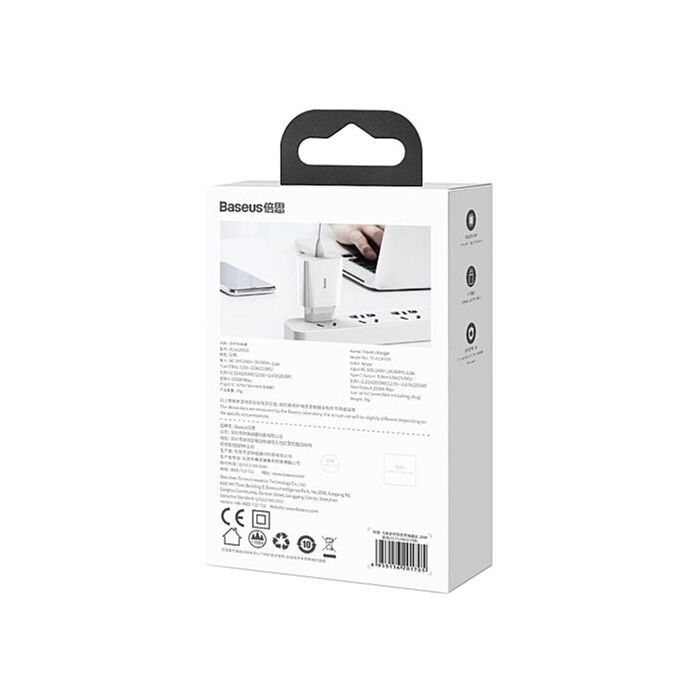 Зарядний пристрій Baseus Speed Mini Quick Charger Black (CCFS-SN01) зображення 8