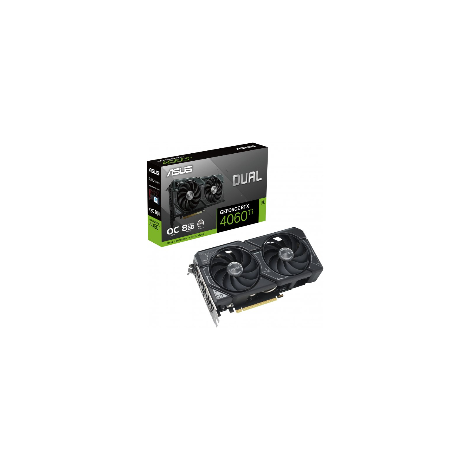 Відеокарта ASUS GeForce RTX4060Ti 8Gb DUAL OC (DUAL-RTX4060TI-O8G) зображення 3