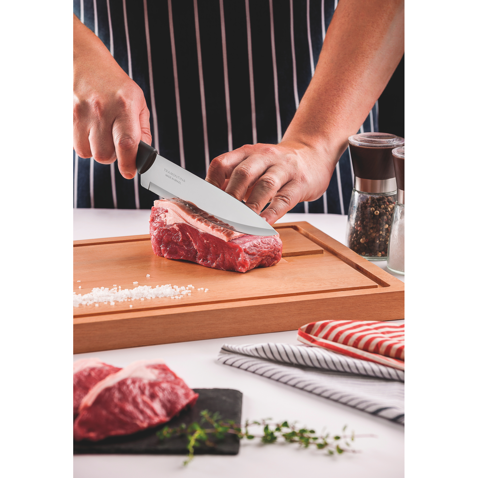 Кухонный нож Tramontina Plenus black Chef 152 мм (23426/106) изображение 3
