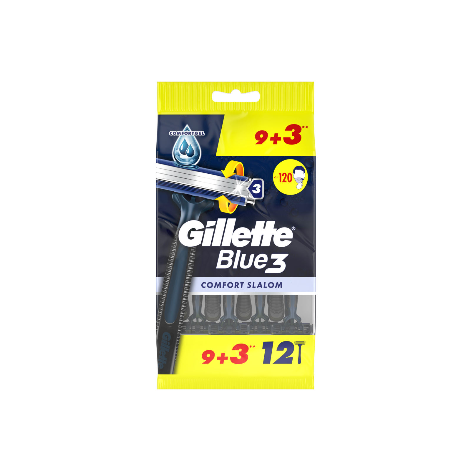 Бритва Gillette Blue 3 Comfort Slalom 8 шт. (8006540808764) изображение 2