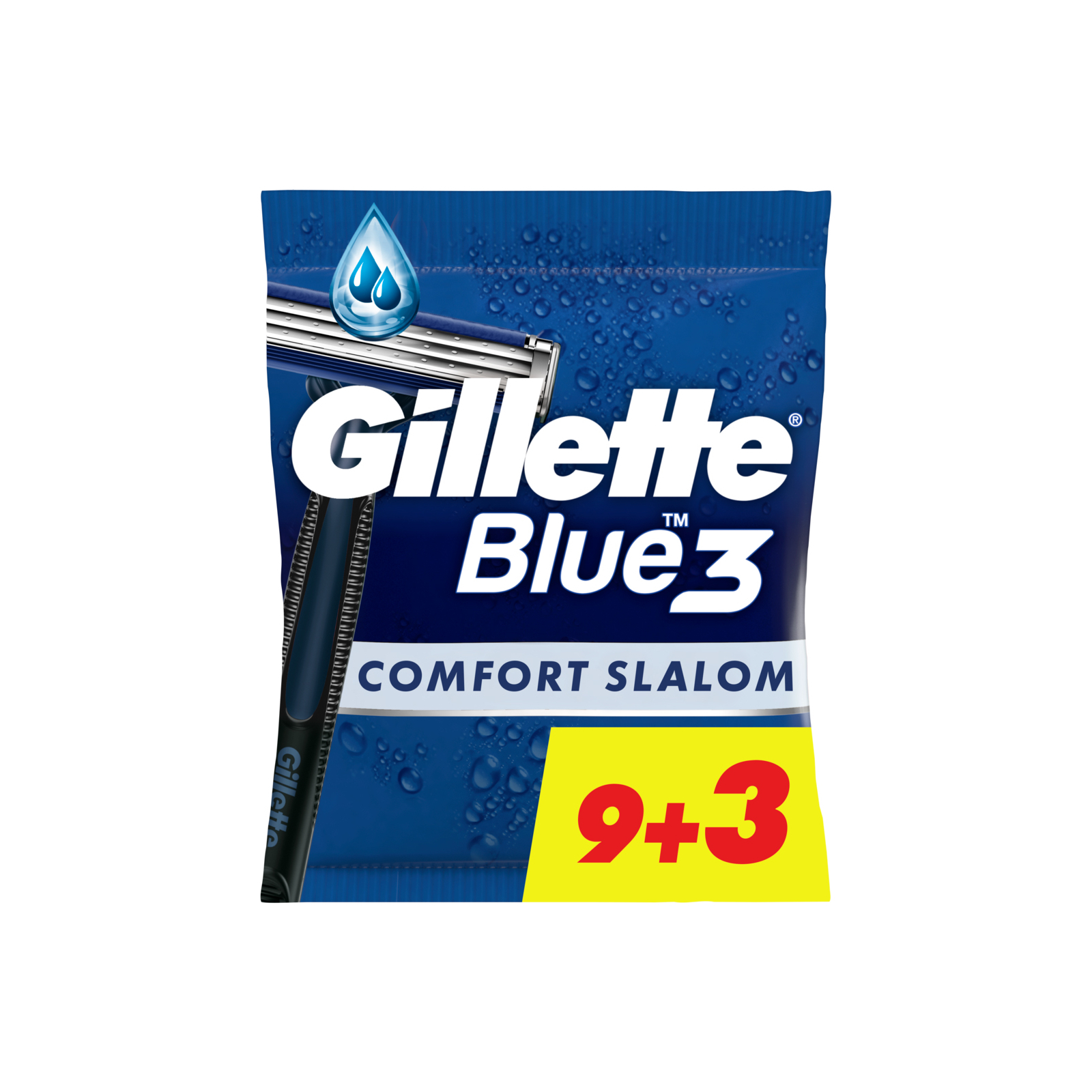 Бритва Gillette Blue 3 Comfort Slalom 12 шт. (8006540808771)