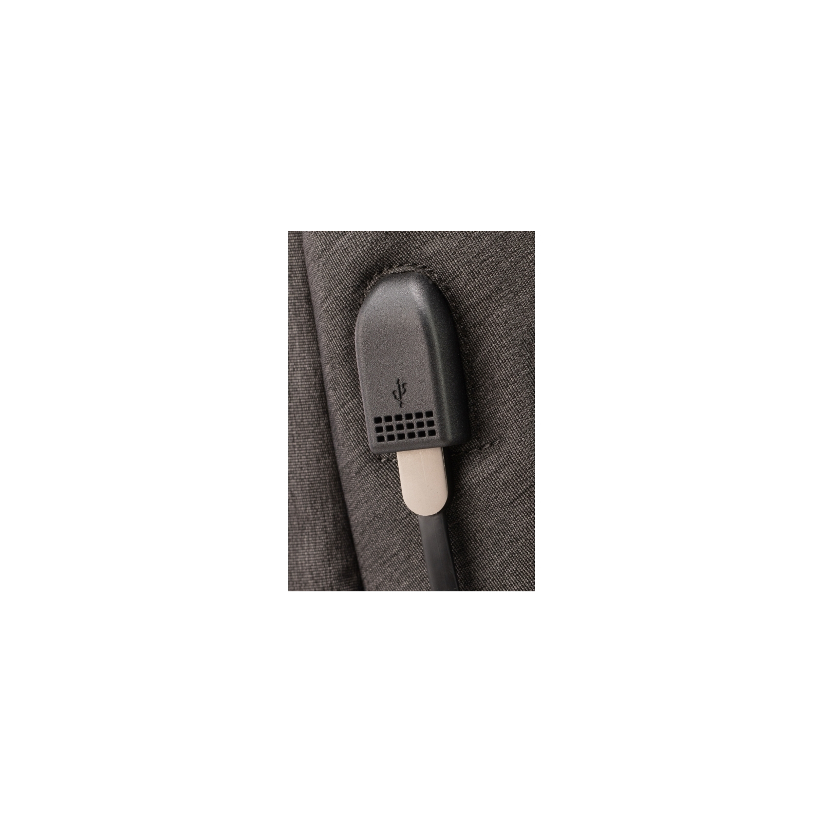 Рюкзак школьный Optima 17.5" USB Techno мужской 0.7 кг 6-15 л Темно-серый (O97594-01) изображение 4