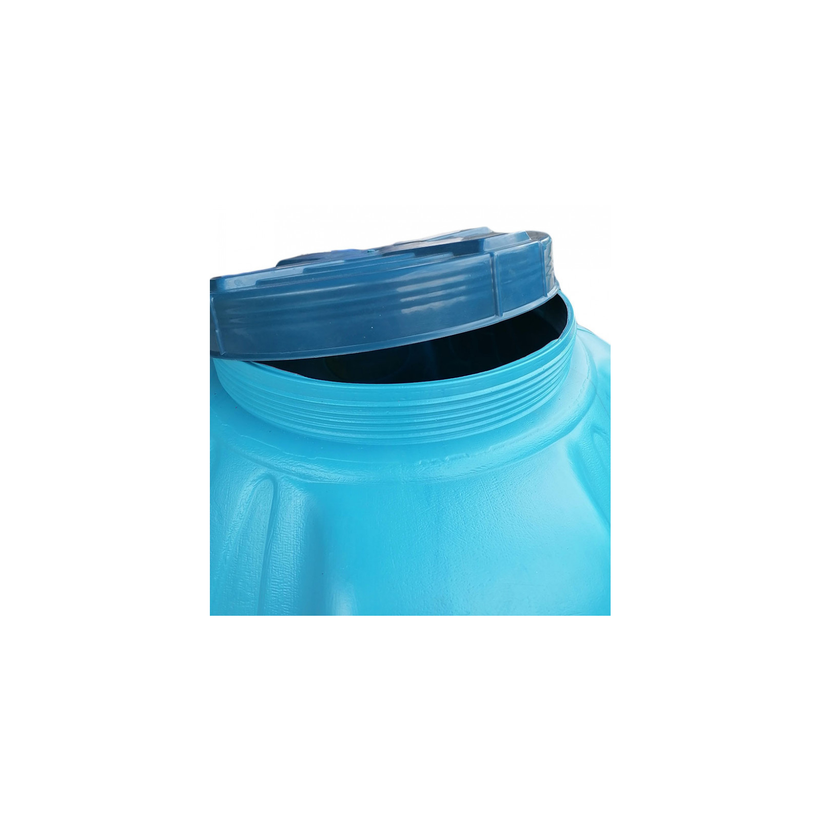 Емкость для воды Пласт Бак вертикальная пищевая 1000 л узкая синяя выдувная (5938) изображение 2