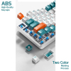 Клавіатура Aula F2088 PRO Plus 9 Orange Keys KRGD Blue USB UA White/Blue (6948391234908) зображення 4
