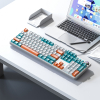 Клавіатура Aula F2088 PRO Plus 9 Orange Keys KRGD Blue USB UA White/Blue (6948391234908) зображення 6