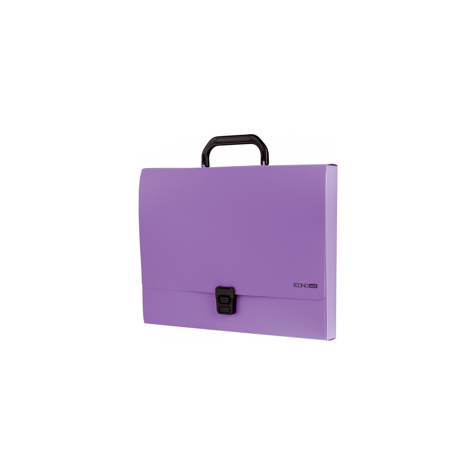 Папка - портфель Economix пластиковый A4 на застежке 1 отделение, фиолетовый (E31607-12)