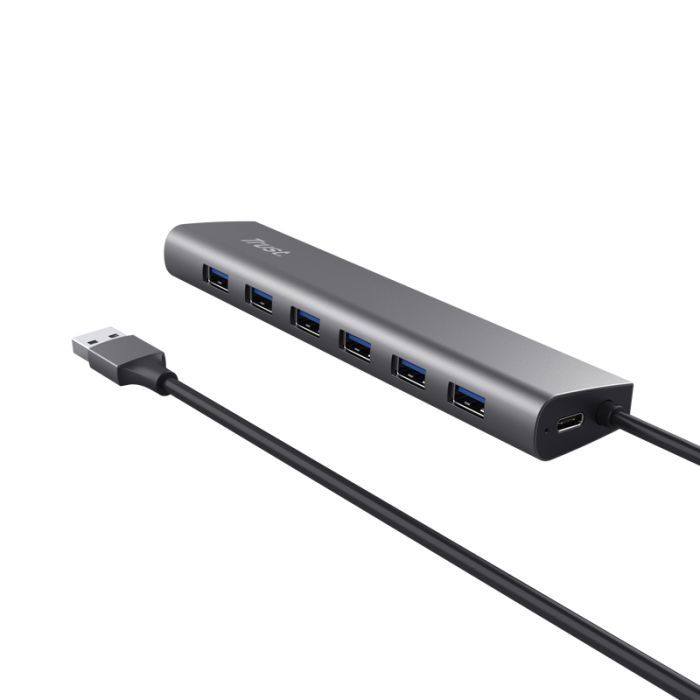 Порт-репликатор Trust Dalyx 7-in-1 USB-A 3.2 Aluminium Dock (24967_TRUST) изображение 2