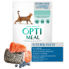 Вологий корм для кішок Optimeal для стерилізованих/кастрованих з лососем та чорницею в желе 85 г (4820269140141) зображення 2