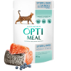 Вологий корм для кішок Optimeal для стерилізованих/кастрованих з лососем та чорницею в желе 85 г (4820269140141) зображення 3