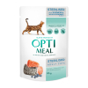 Влажный корм для кошек Optimeal для стерилизованных/кастрированных с лососем и черникой в желе 85 г (4820269140141)