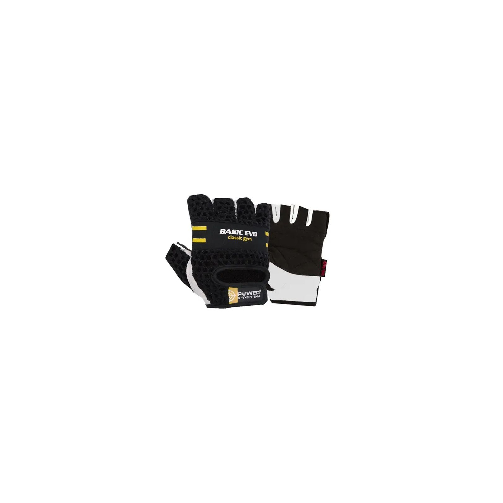 Перчатки для фитнеса Power System Basic EVO PS-2100 Black Yellow Line XL (PS_2100E_XL_Black/Yellow) изображение 2