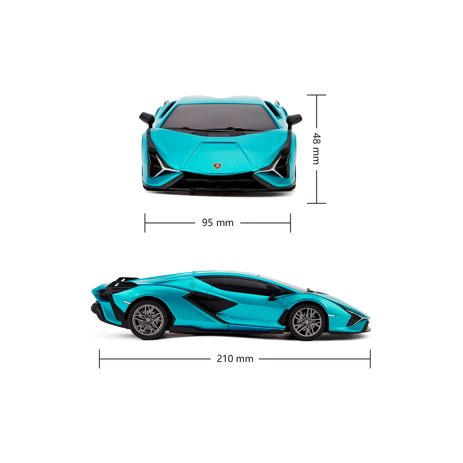 Радиоуправляемая игрушка KS Drive Lamborghini Sian 1:24, 2.4Ghz зеленый (124GLSG) изображение 6