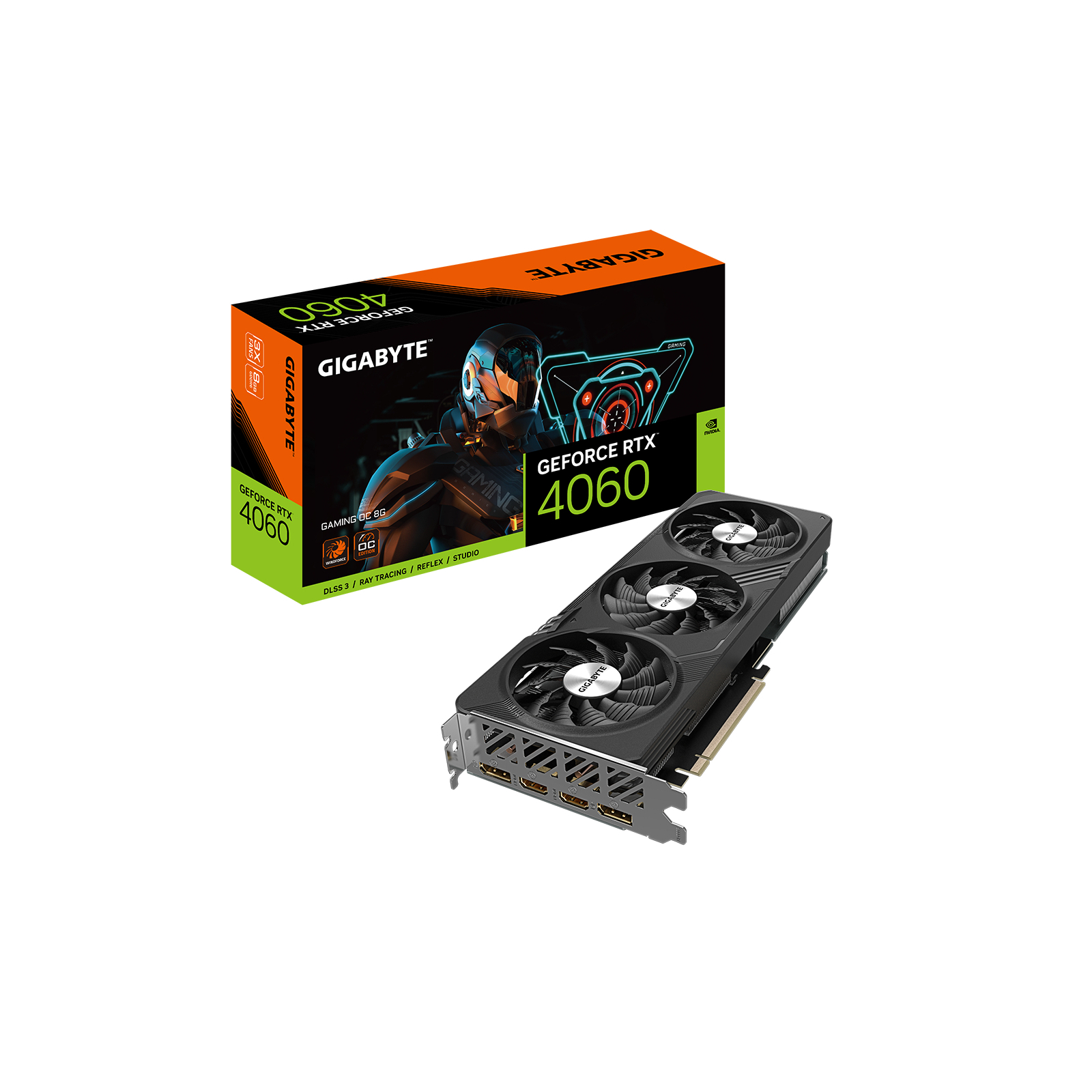 Видеокарта GIGABYTE GeForce RTX4060 8Gb GAMING OC (GV-N4060GAMING OC-8GD) изображение 8