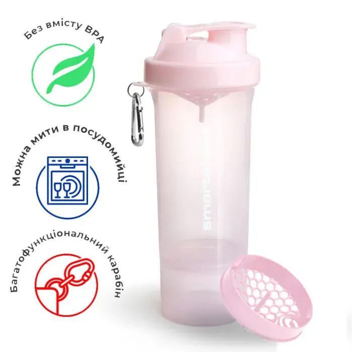 Шейкер спортивный SmartShake Slim 500ml Neon Pink (10253201) изображение 11
